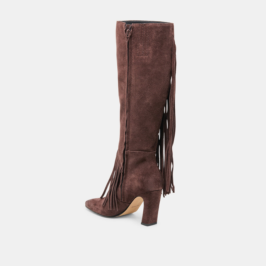 giano boots mahogany suede