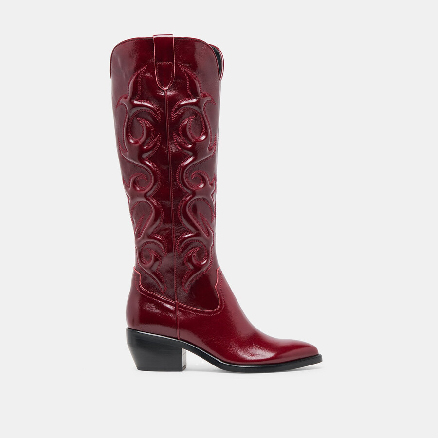 mirla boots oxblood leather
