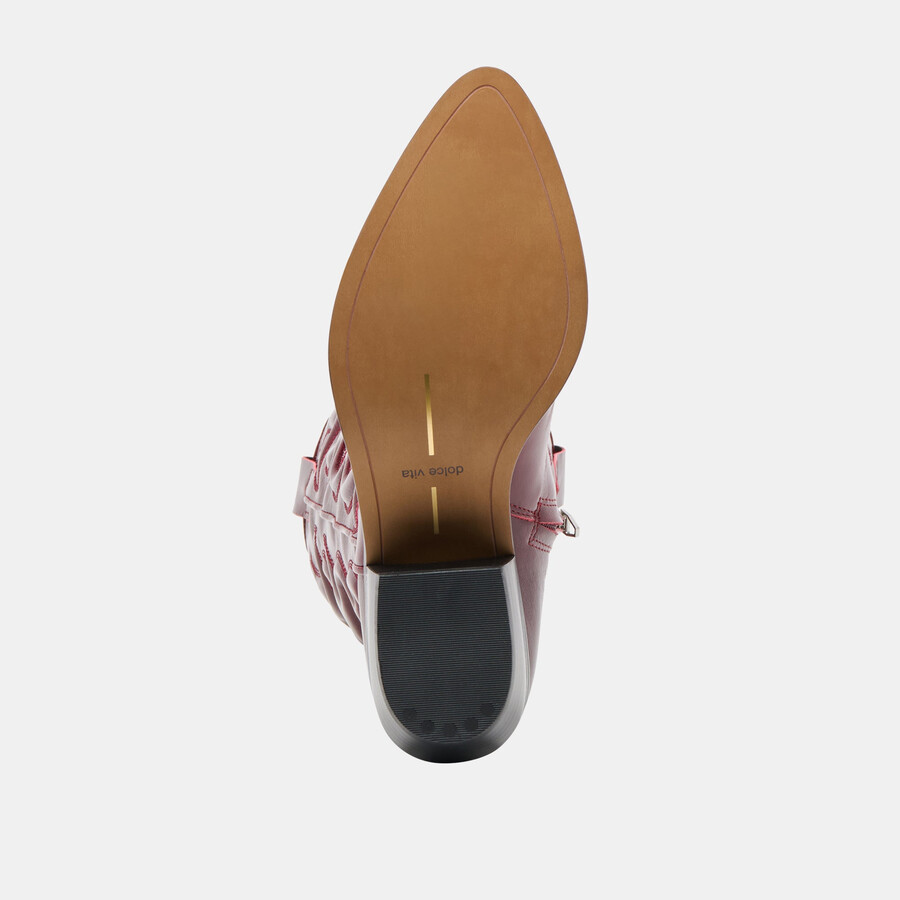 mirla boots oxblood leather