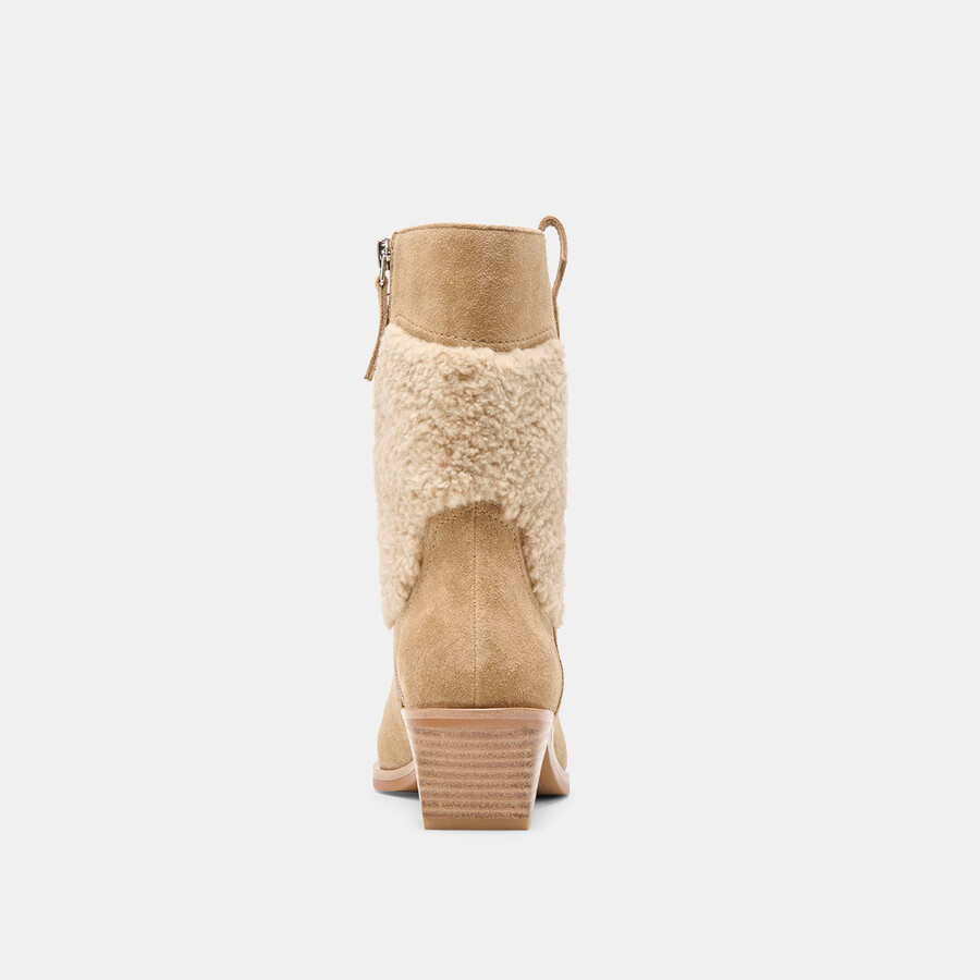salil plush boots dk taupe suede