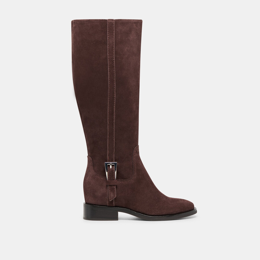 kilian h2o wide calf boots mahogany suede