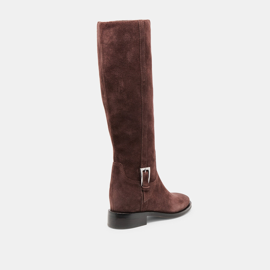 kilian h2o wide calf boots mahogany suede