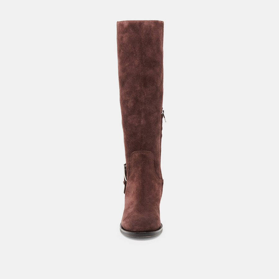 kilian h2o wide calf boots mahogany suede