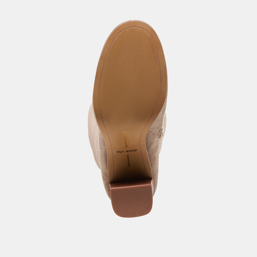 hudsin wide calf boots barley suede