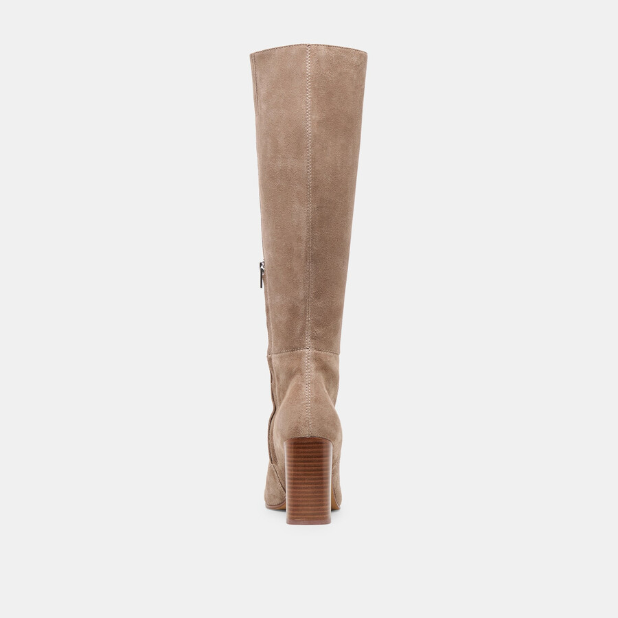 hudsin wide calf boots barley suede