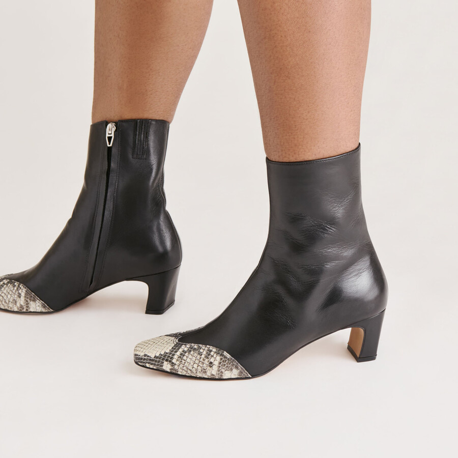 anika boots black multi leather