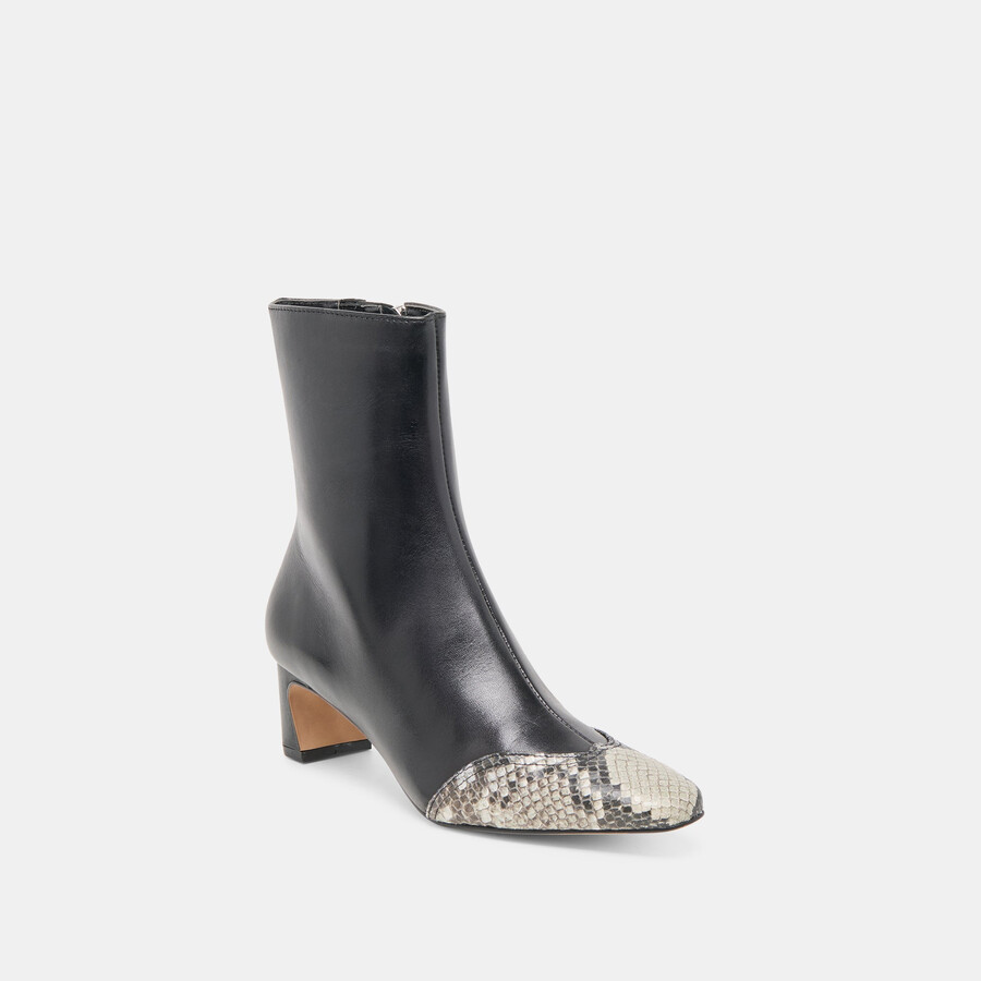 anika boots black multi leather