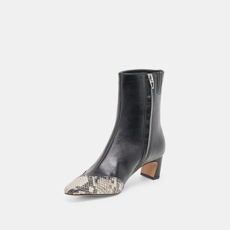 anika boots black multi leather