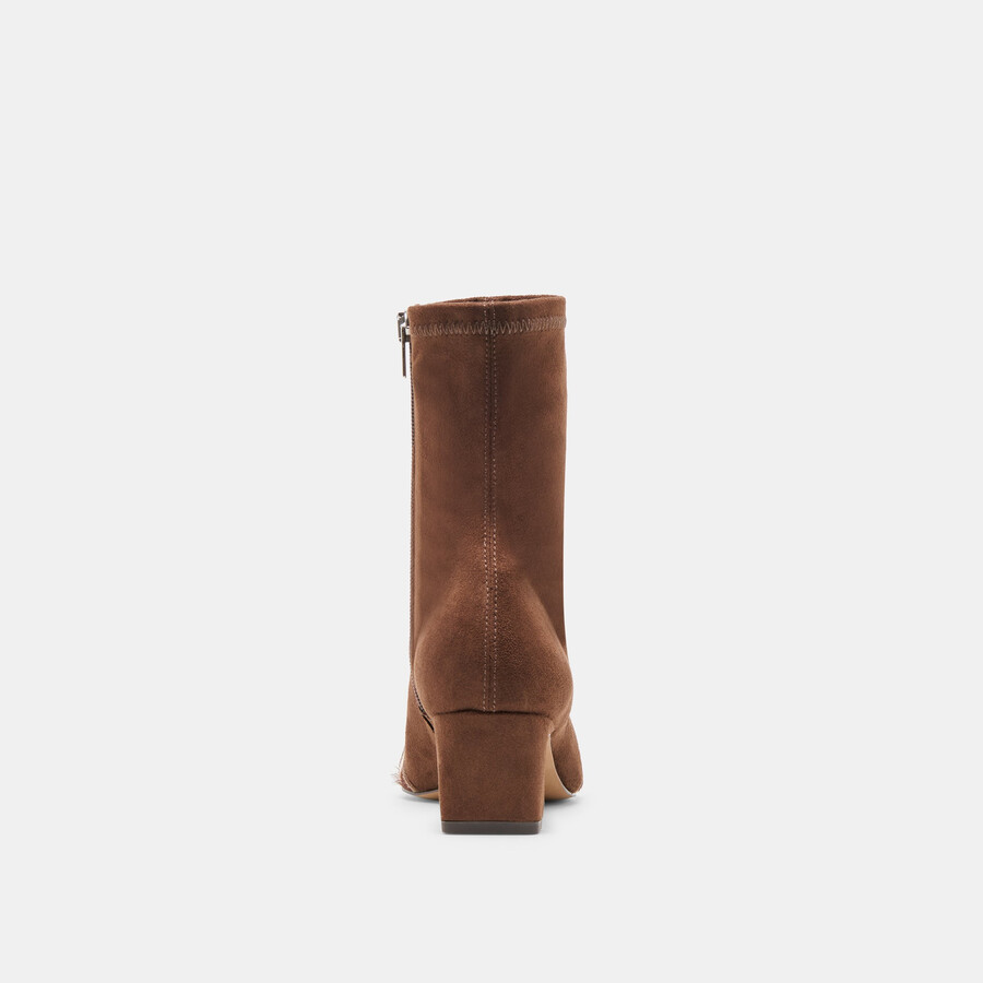 anika boots dk brown multi stella suede
