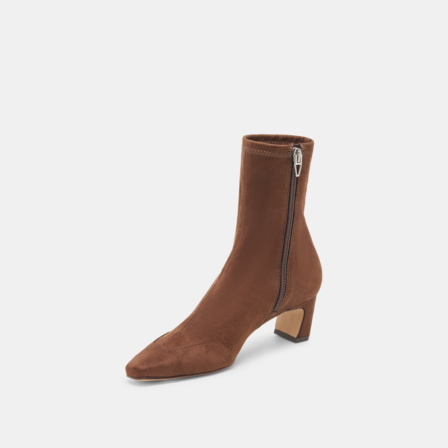 anika boots dk brown stella suede