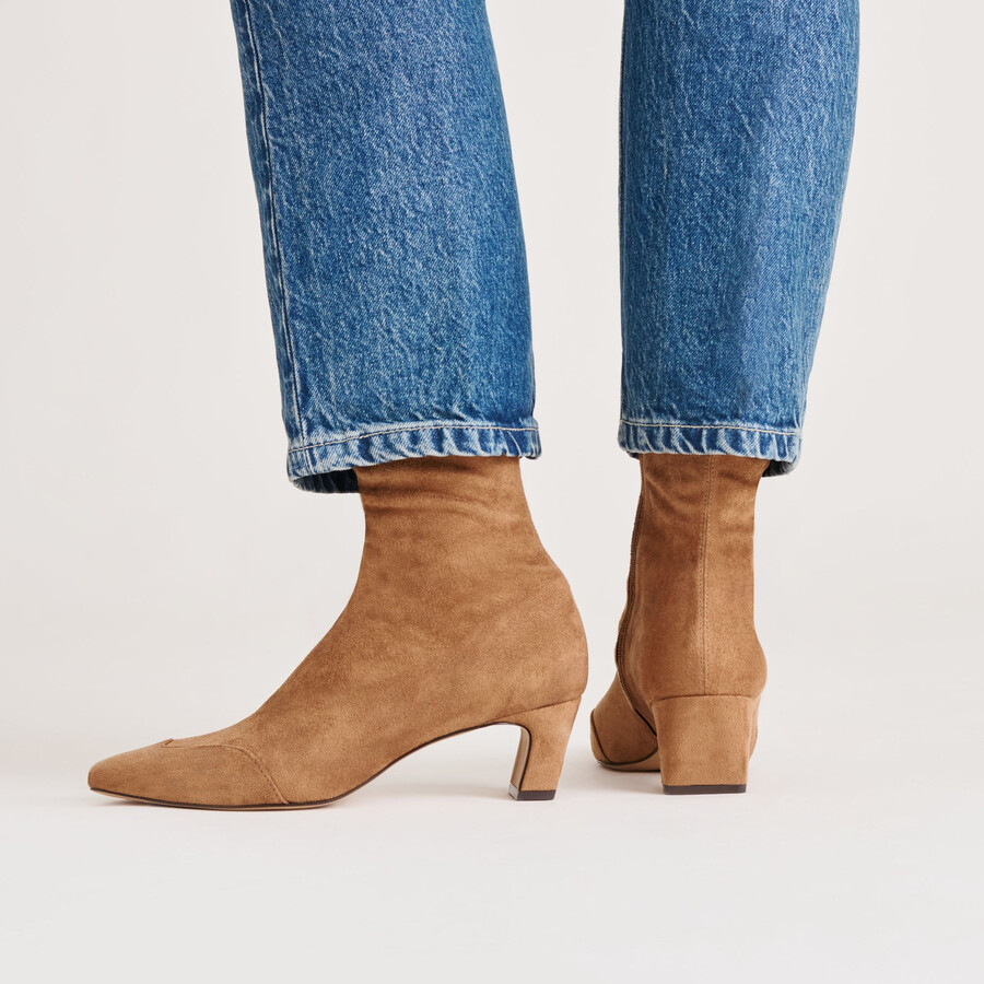 anika boots lt brown stella suede