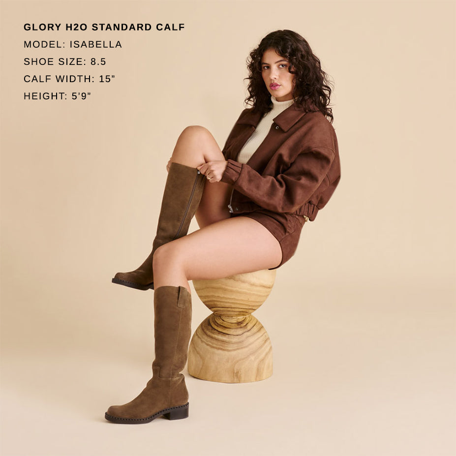 glory h2o boots olive suede
