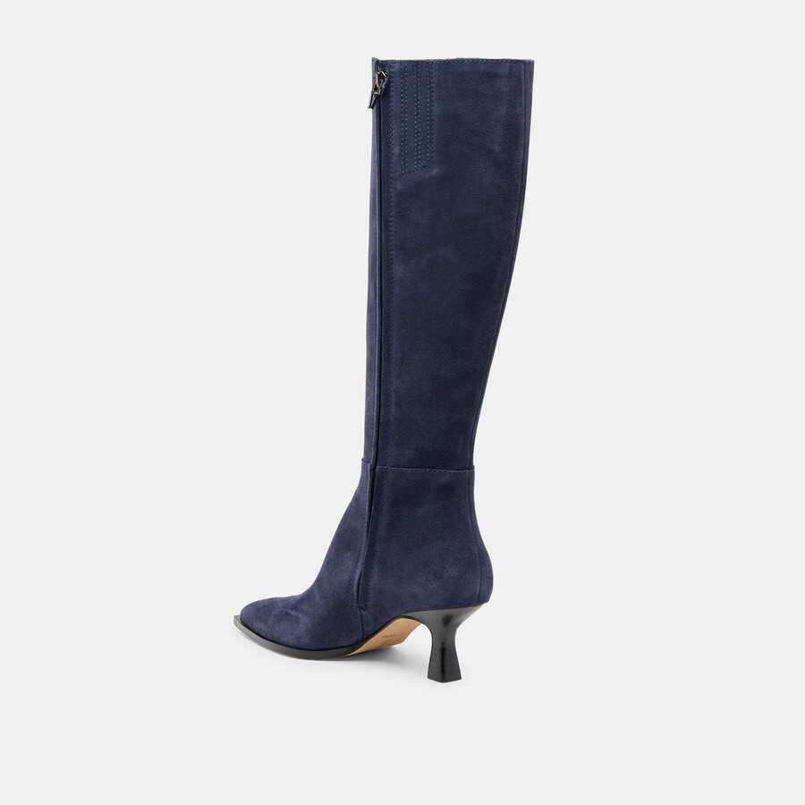auggie boots navy suede