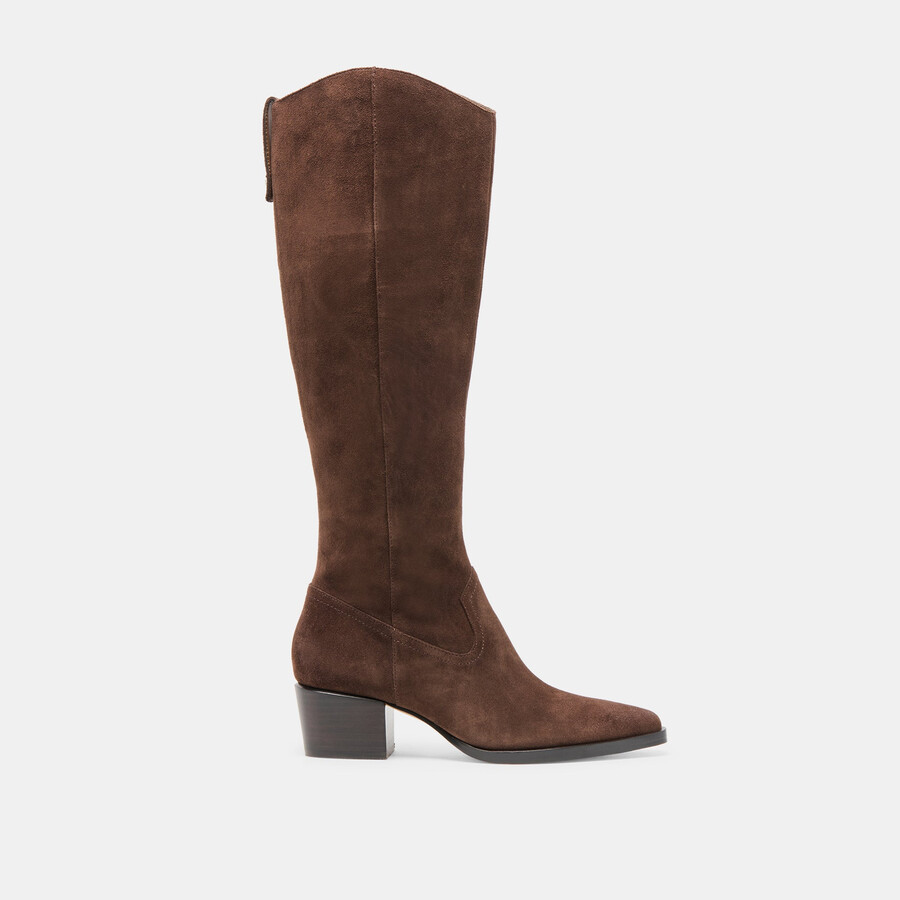 virona h2o boots dk brown suede