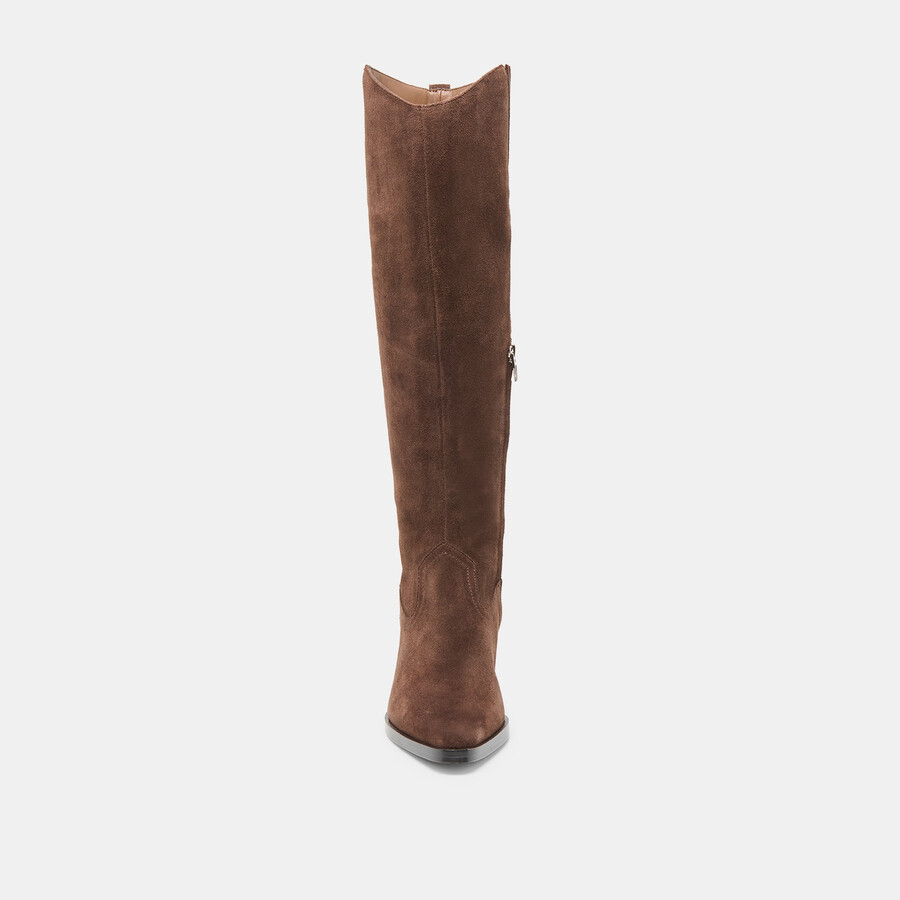 virona h2o boots dk brown suede