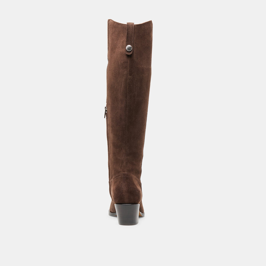 virona h2o boots dk brown suede