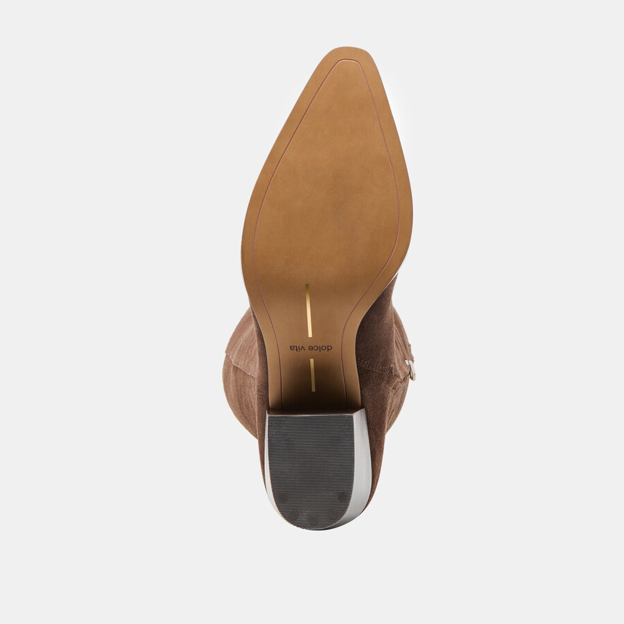 virona h2o boots dk brown suede