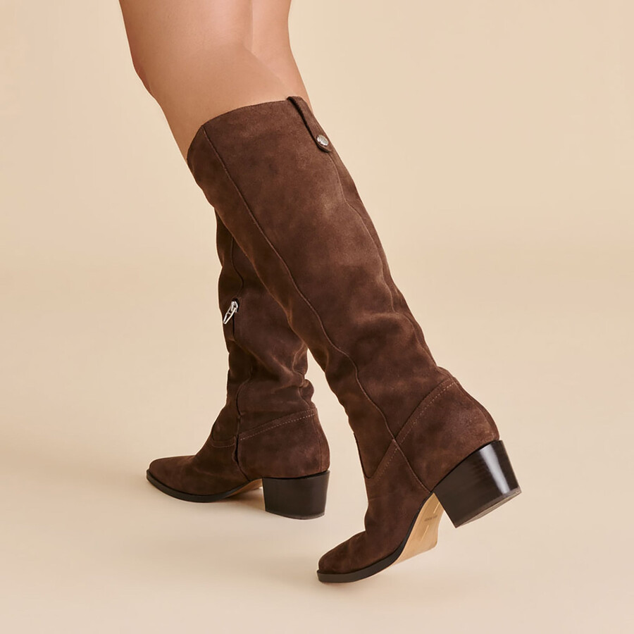 virona h2o boots dk brown suede