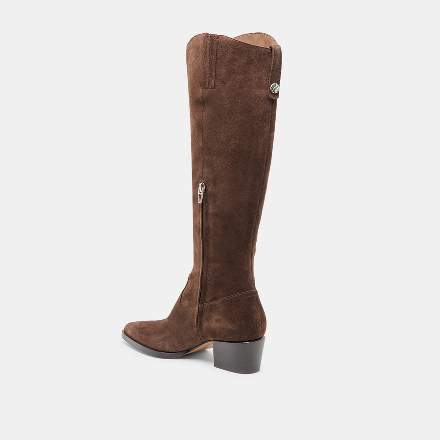 virona h2o boots dk brown suede