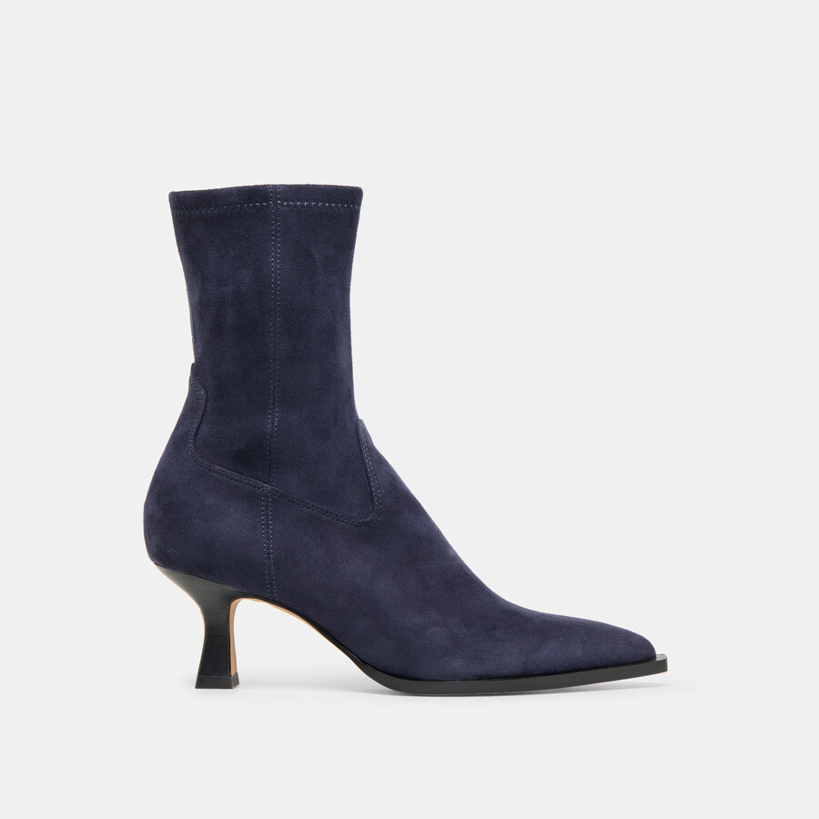 arya boots navy stella suede