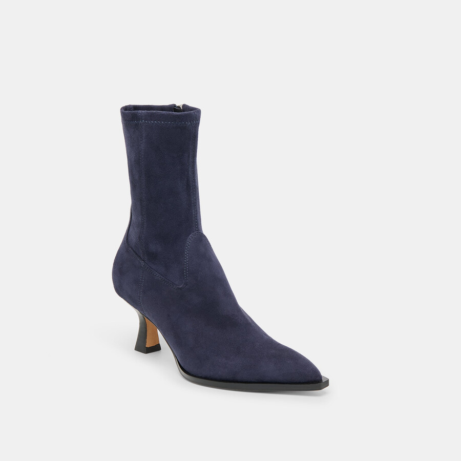 arya boots navy stella suede