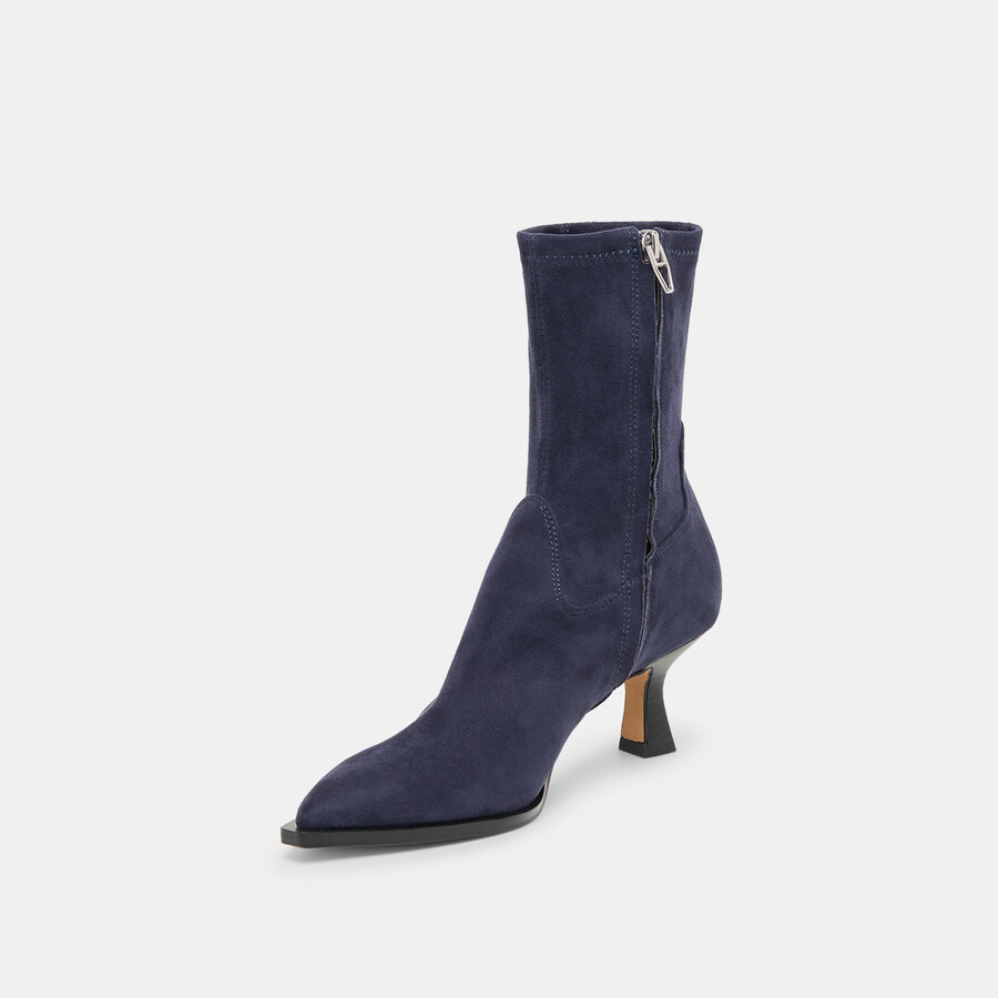arya boots navy stella suede