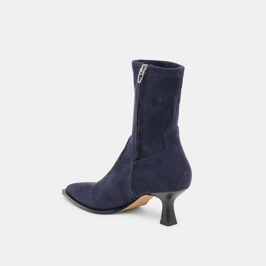 arya boots navy stella suede
