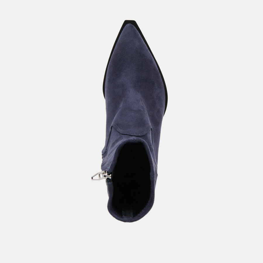 arya boots navy stella suede