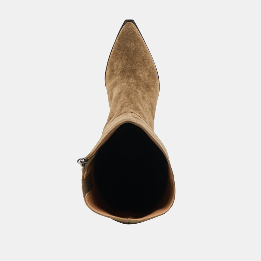 auggie boots olive suede
