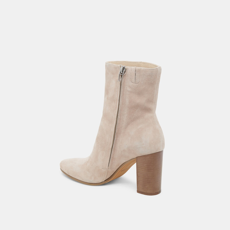 suzy wide booties taupe suede