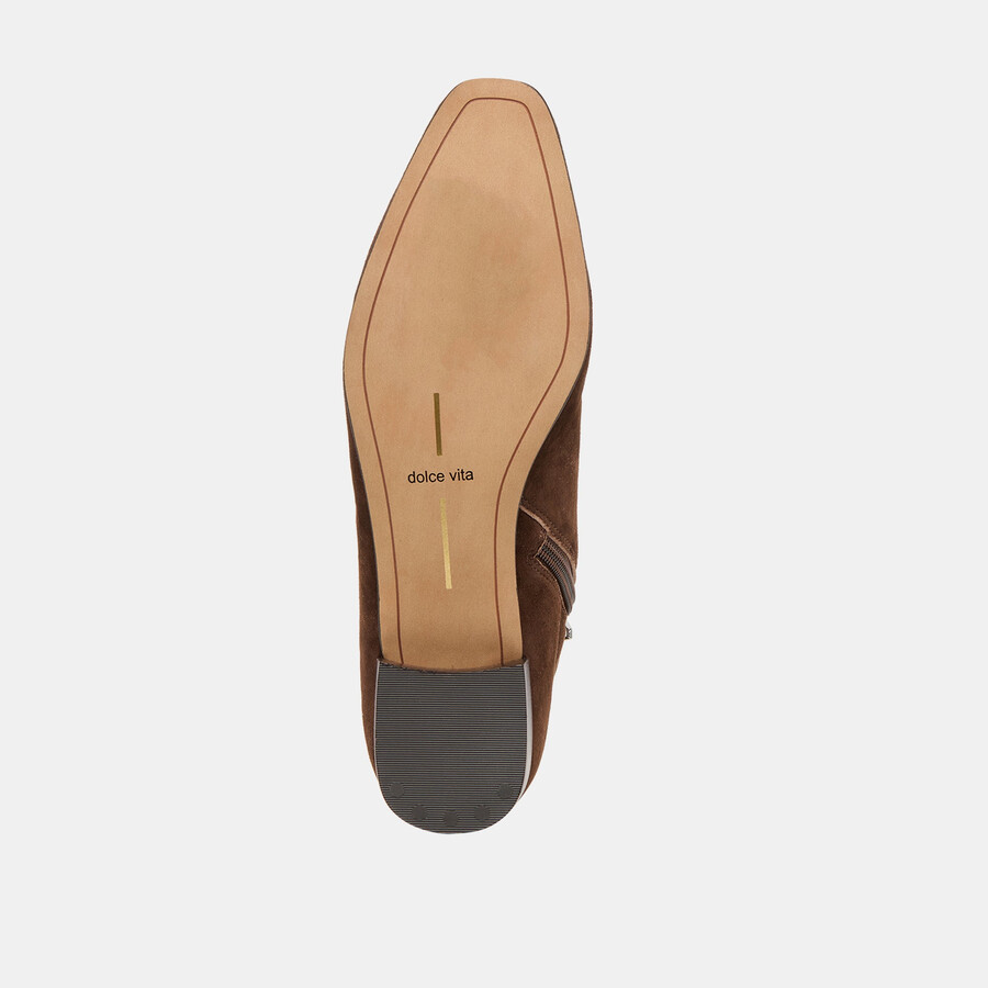 tarine booties dk brown nubuck