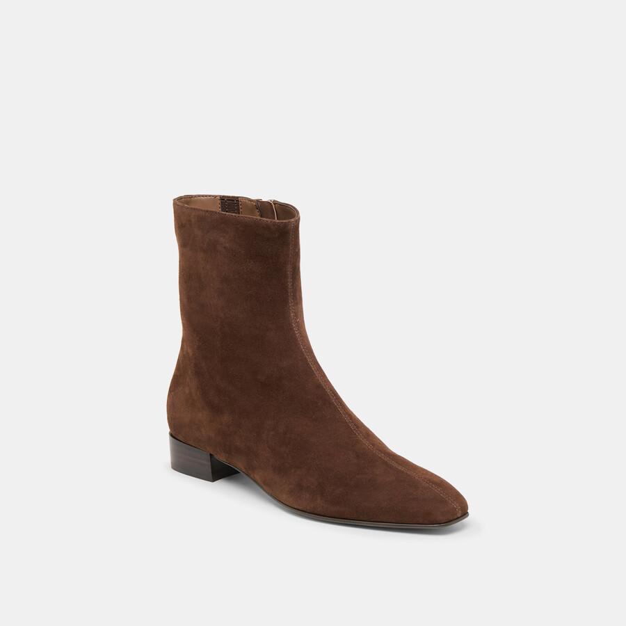 tarine booties dk brown nubuck