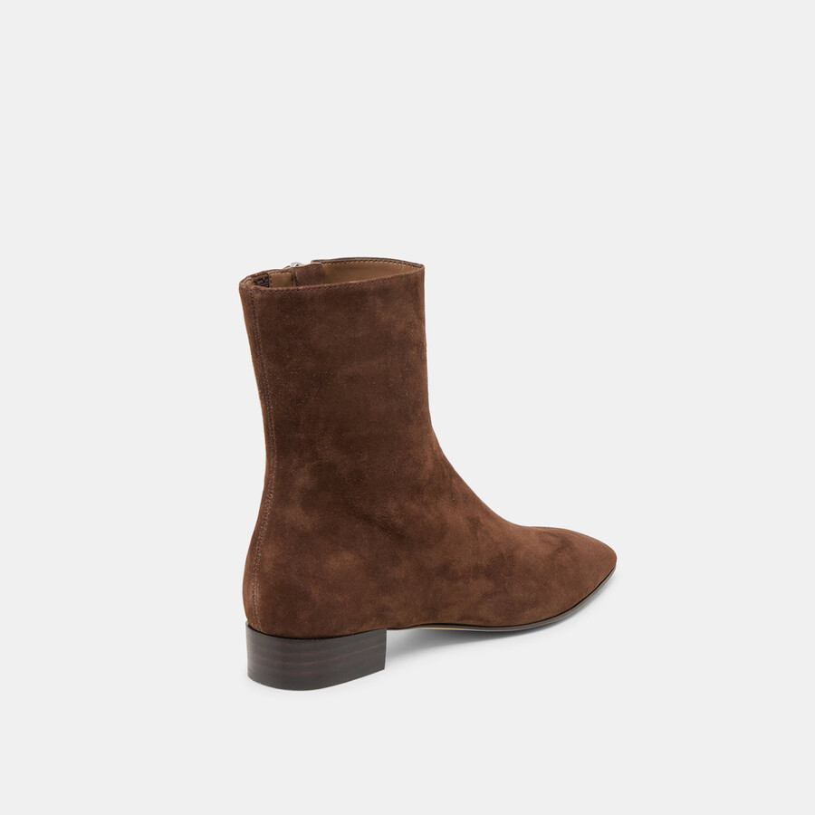 tarine booties dk brown nubuck