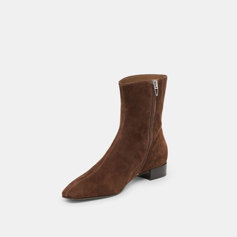 tarine booties dk brown nubuck