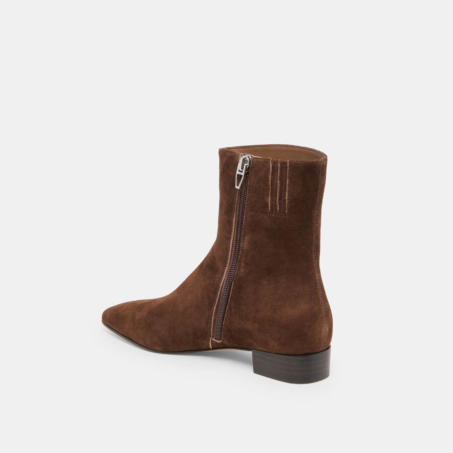 tarine booties dk brown nubuck