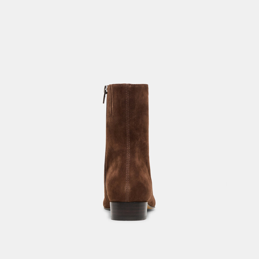 tarine booties dk brown nubuck