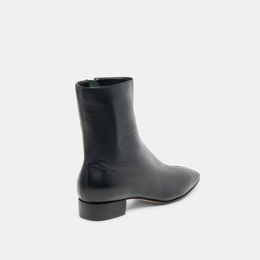 tarine booties black leather
