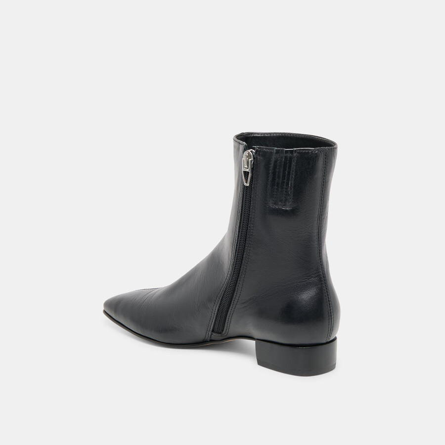 tarine booties black leather