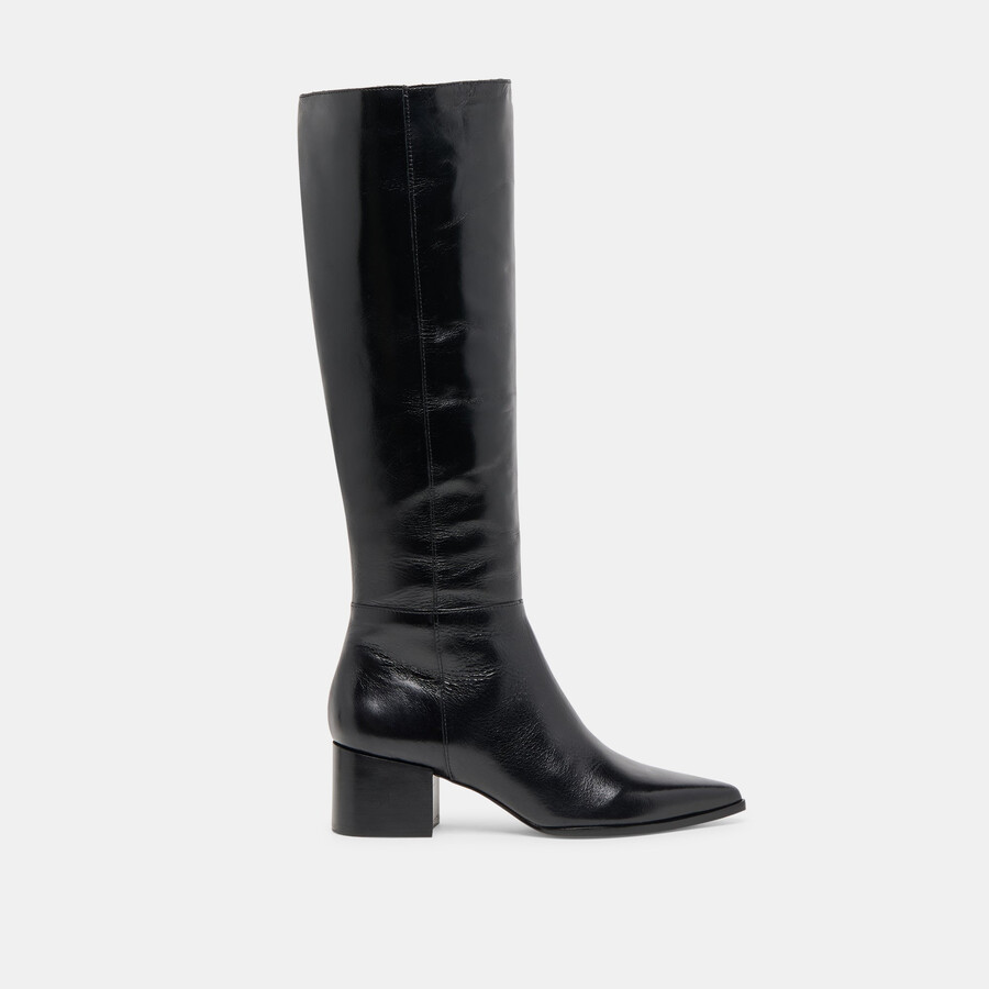 kirson boots black leather
