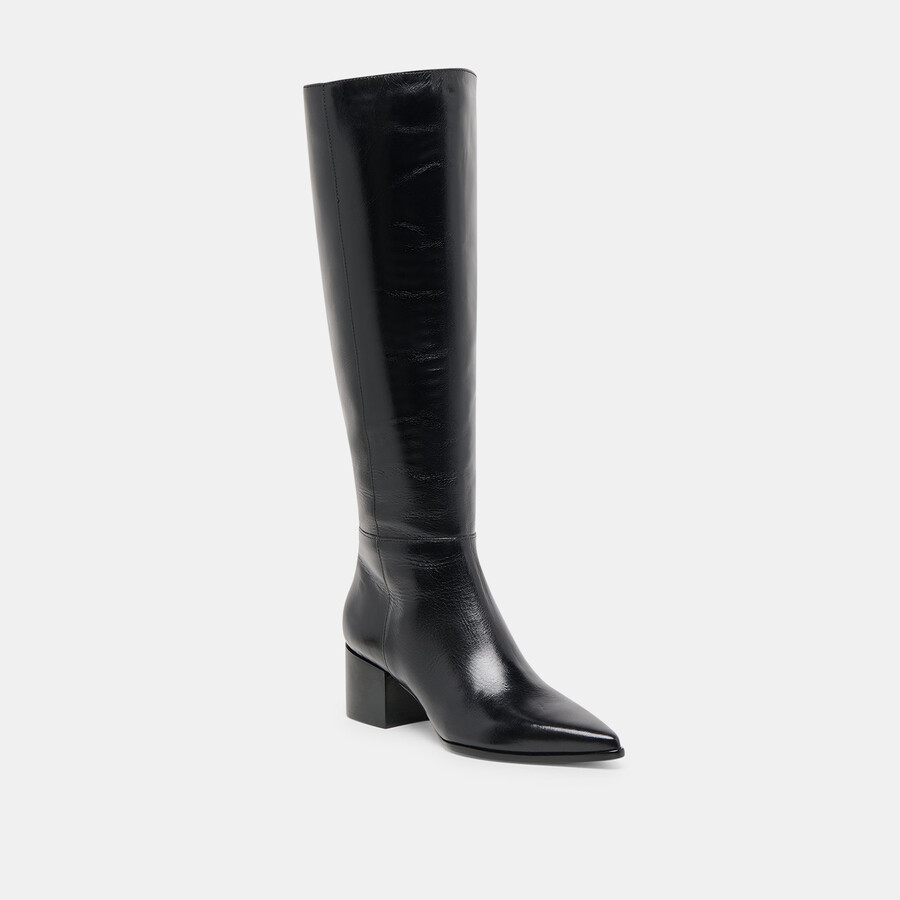 kirson boots black leather