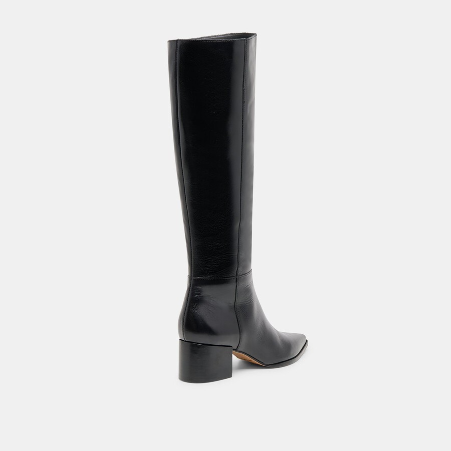 kirson boots black leather
