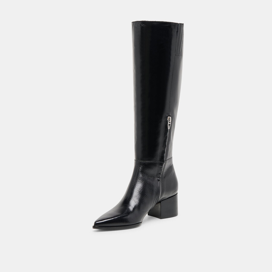kirson boots black leather