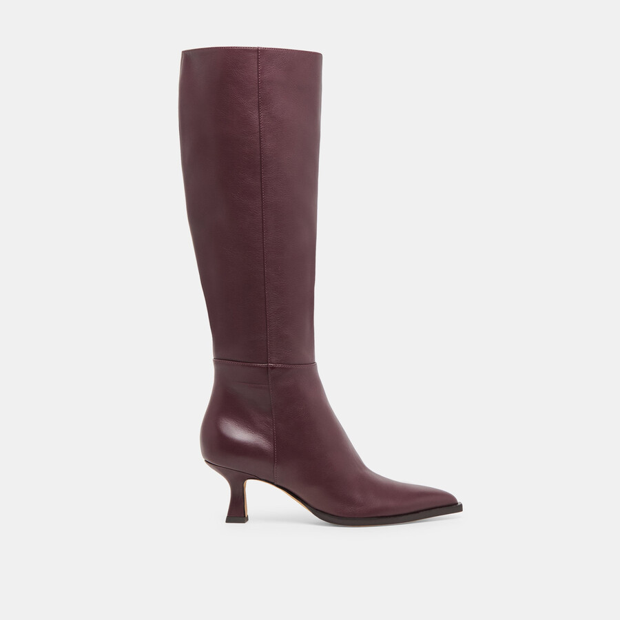 auggie boots wine leather