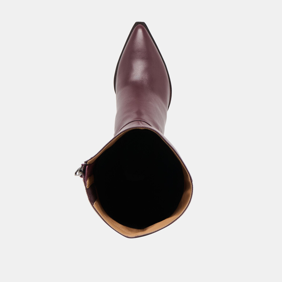 auggie boots wine leather