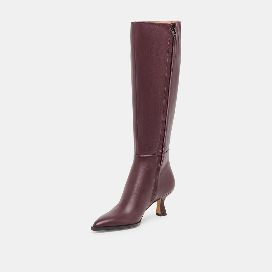 auggie boots wine leather