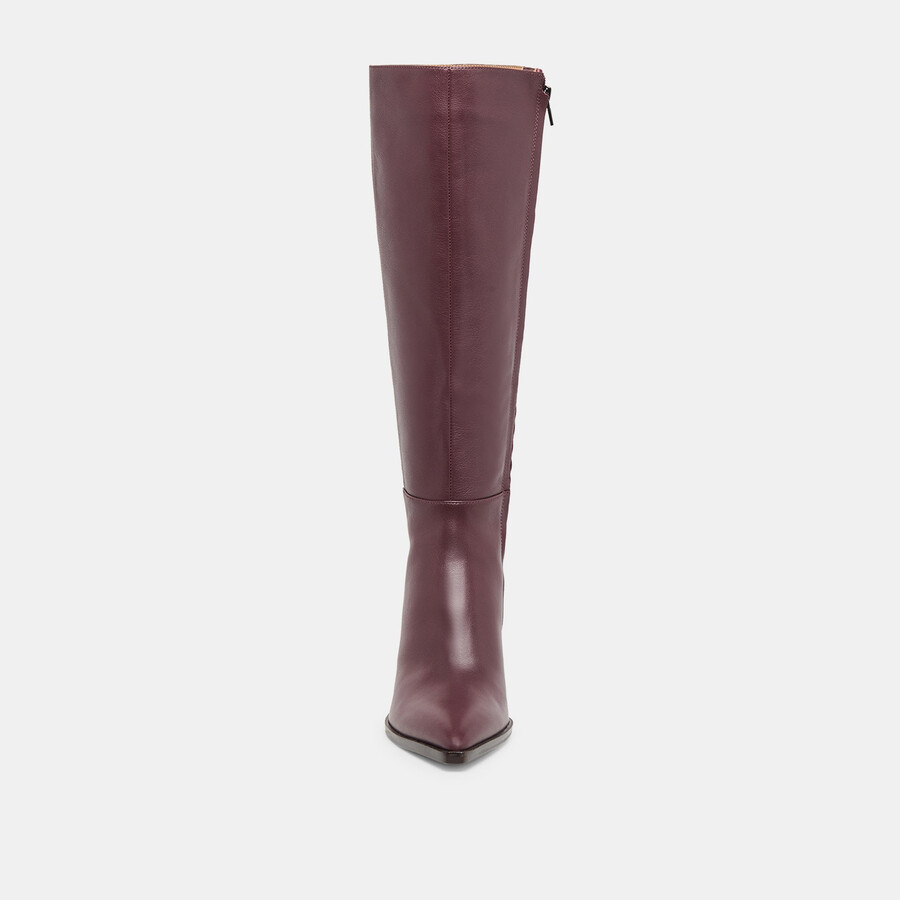 auggie boots wine leather