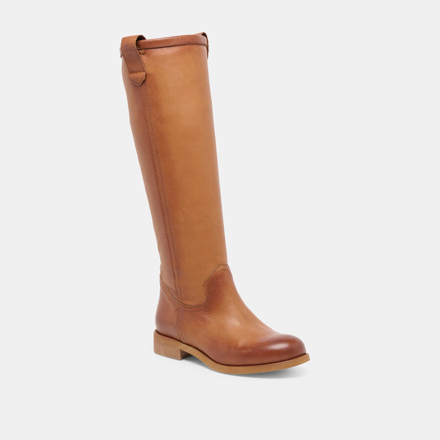ramzy boots cognac leather