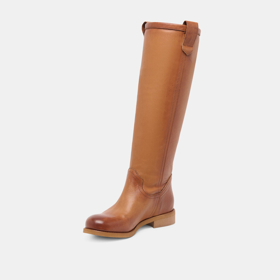 ramzy boots cognac leather
