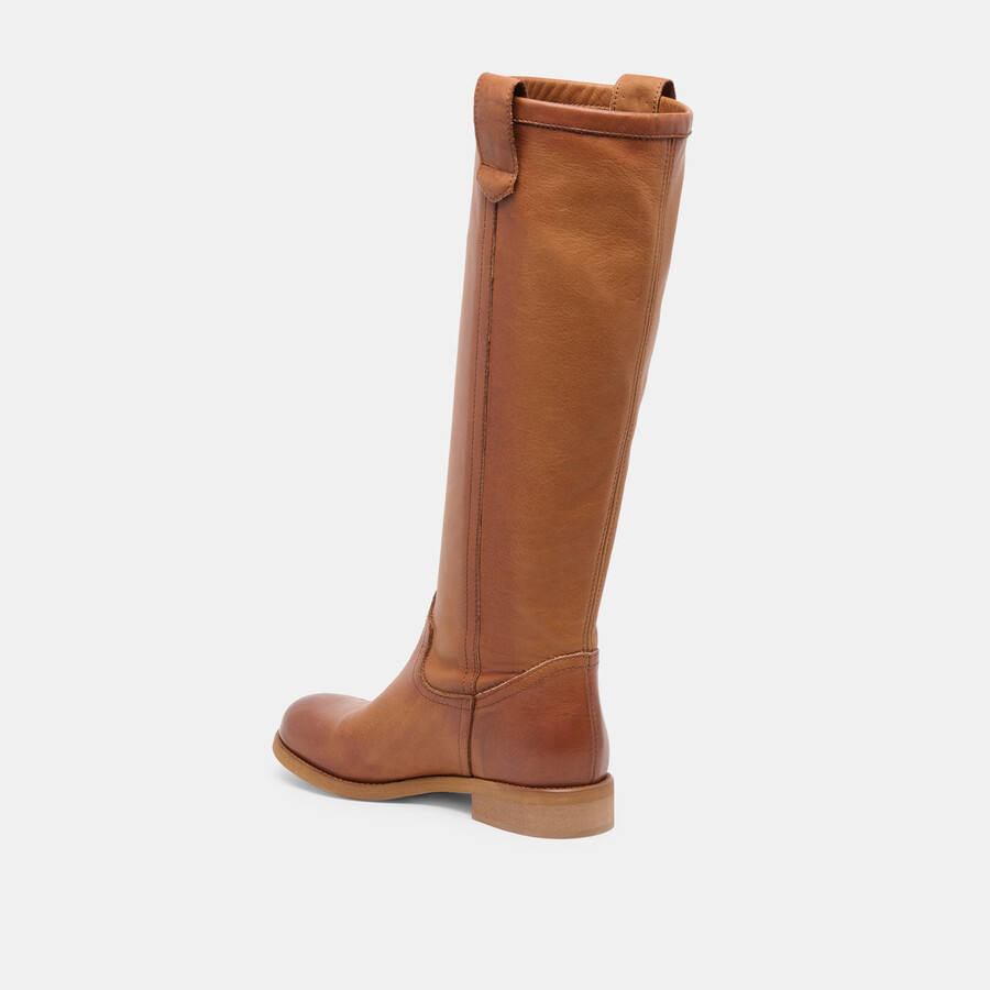 ramzy boots cognac leather