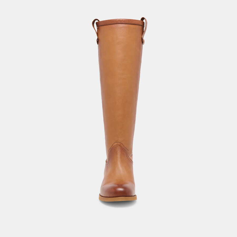 ramzy boots cognac leather
